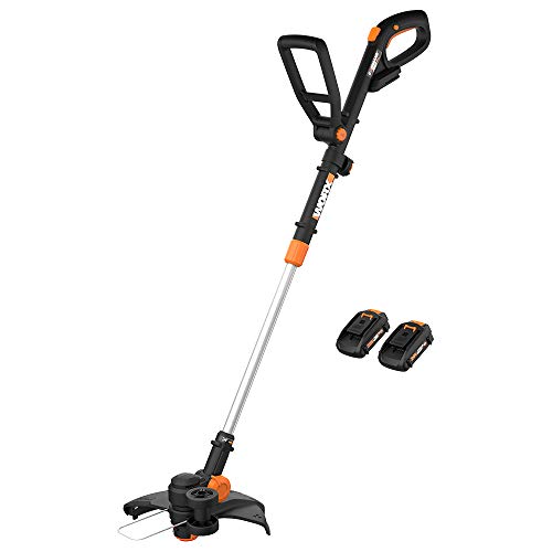 WORX WG170 GT Revolution 20V 12" Grass Trimmer/Edger/Mini-Mower 2 Batteries & Charger Included, Black and Orange