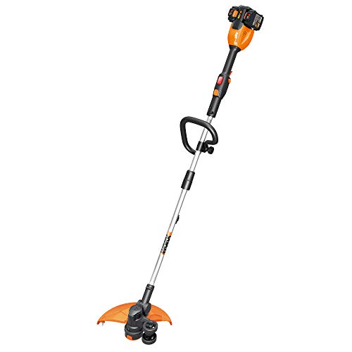WORX WG184 40V Power Share 13" Cordless String Trimmer & Wheeled Edger (2x20V Batteries)