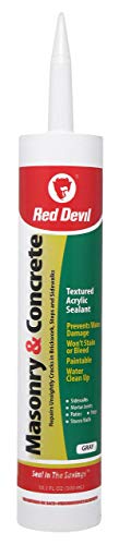 Red Devil 0646 Masonry and Concrete Acrylic Sealant, 1 Pack, Gray