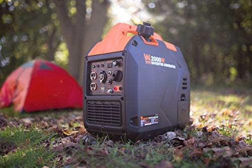 WEN 56203i Super Quiet 2000-Watt Portable Inverter Generator w/Fuel Shut Off, CARB Compliant, Ultra Lightweight
