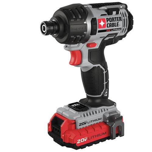 PORTER-CABLE 20V MAX Cordless Impact Driver Kit, 1/4-Inch, Tool Only (PCCK640LB)