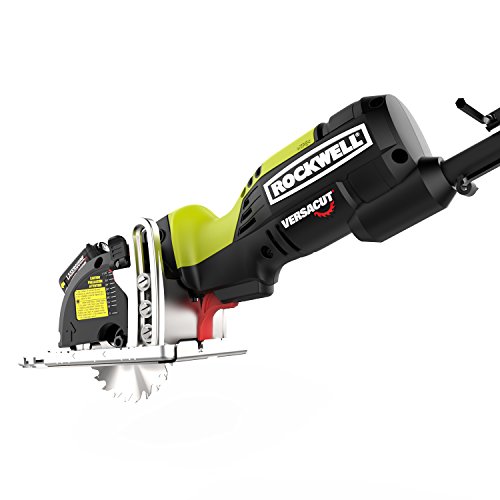 Rockwell RK3440K Versacut 4.0 Amp Ultra-Compact Circular Saw with Laser Guide and 3-Blade Kit with Carry Case