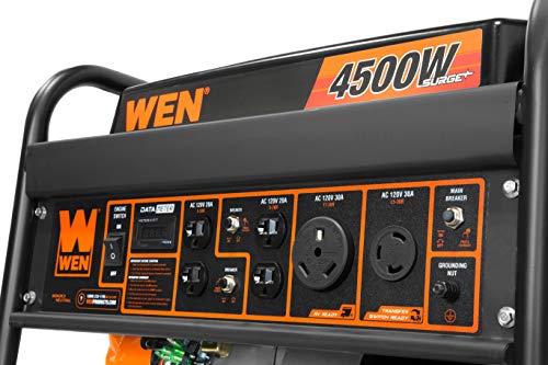 WEN GN4500 4500-Watt 212cc Transfer Switch and RV-Ready Portable Generator, CARB Compliant