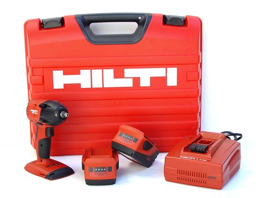 Hilti 03482659 SIW 18-A 3/8-Inch CPC 18-volt Cordless Impact Wrench and Impact Resistant Case with 3/8-Inch Square Chuck and Locking Ring