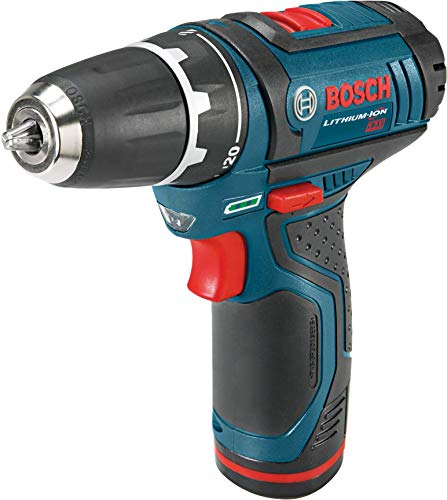 Bosch Power Tools Drill Kit - PS31-2A - 12-Volt, 3/8", Two Speed Driver, Cordless Drill Set - Includes Two Lithium Ion Batteries, 12V Charger, Screwdriver Bits and Soft Carrying Bag