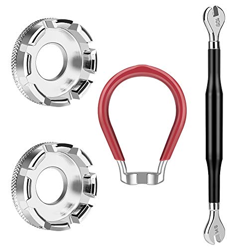 Winzwon Bike Spoke Wrench Tool Spoke Tool for Bicycle Rim Correct Kit Cycling Pocket Tools (4 Pack)