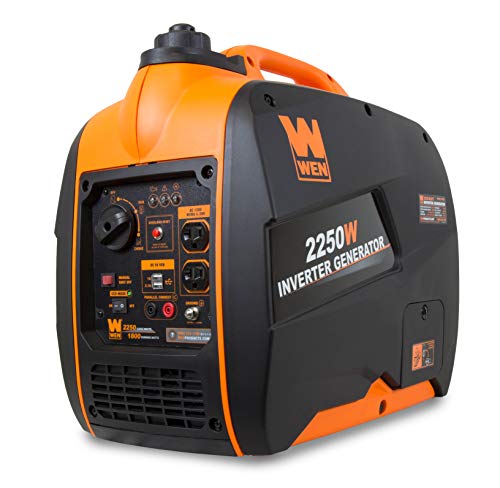 WEN 56225i 2250-Watt Gas Powered Portable Inverter Generator with Fuel Shut-Off, CARB Compliant