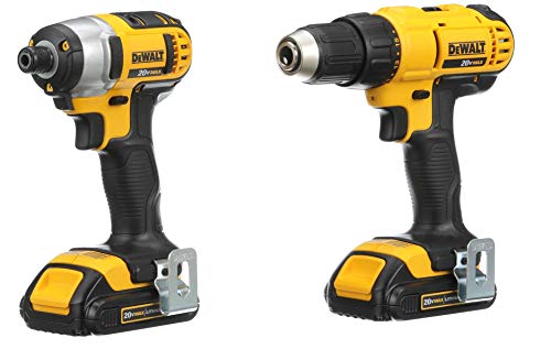 DEWALT DCK240C2 20v Lithium Drill Driver/Impact Combo Kit (1.3Ah)