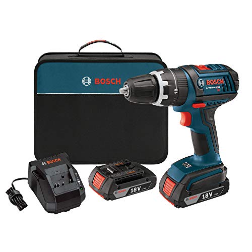 Bosch DDS181-02 18-Volt Lithium-Ion 1/2-Inch Compact Tough Drill/Driver Kit with 2 High Capacity Batteries, Charger and Case (Discontinued by Manufacturer).