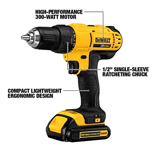 DEWALT DCK240C2 20v Lithium Drill Driver/Impact Combo Kit (1.3Ah)