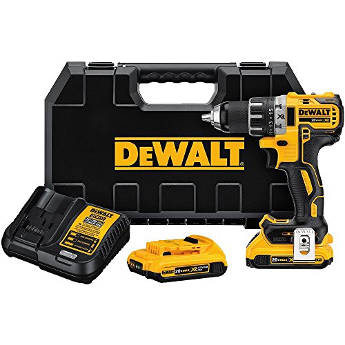 DEWALT DCD791D2 20V MAX XR Li-Ion 0.5" 2.0Ah Brushless Compact Drill/Driver Kit