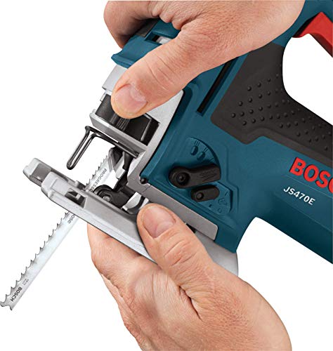 Bosch Power Tools Jig Saws - JS470E Corded Top-Handle Jigsaw - 120V Low-Vibration, 7.0-Amp Variable Speed For Smooth Cutting Up To 5-7/8" Inch on Wood, 3/8