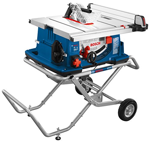 Bosch Power Tools 4100-10 Tablesaw - 10 inch Jobsite Table Saw with 25 Inch Cutting Capacity and Portable Folding Table Stand