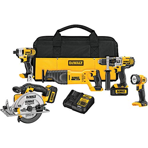DEWALT DCK590L2 20-Volt MAX Li-Ion 3.0 Ah 5-Tool Combo Kit