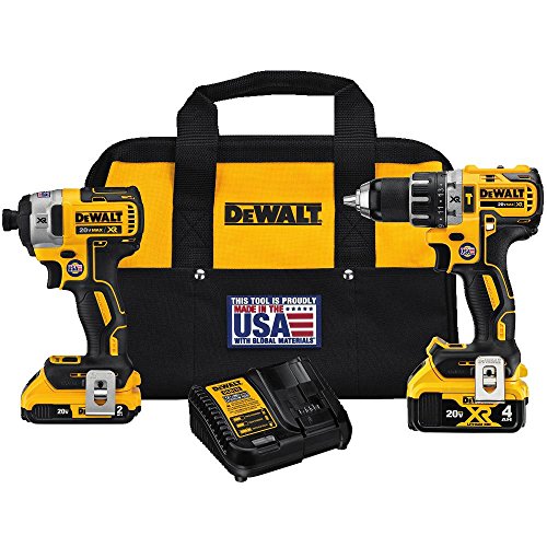 DEWALT DCK287D1M1 20V Cordless Hammerdrill and Impact Driver Combo Kit