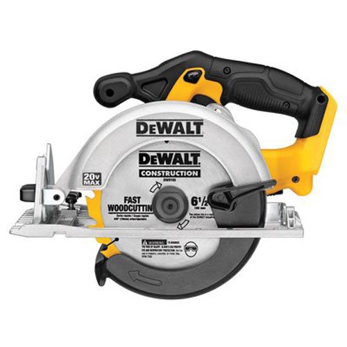 DEWALT 6-1/2-Inch 20V Max Circular Saw, Tool Only (DCS391B),Yellow