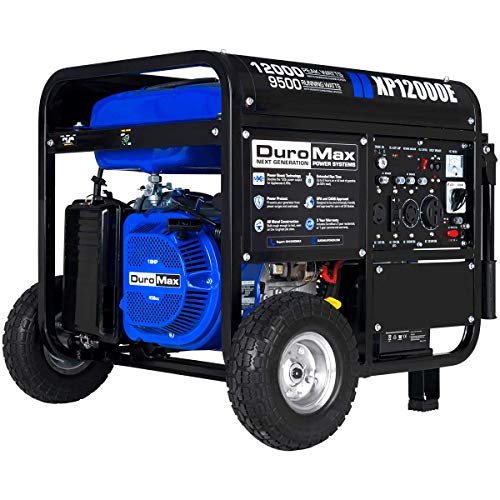 DuroMax Gas Powered Portable 12000 Watt-Electric Start-Home Back Up & RV Ready, 50 State Approved Generator