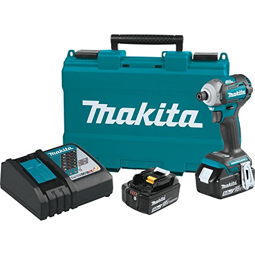 Makita XDT12T 18V LXT Lithium-Ion Brushless Cordless Quick-Shift Mode 4-Speed Impact Driver Kit (5.0Ah),