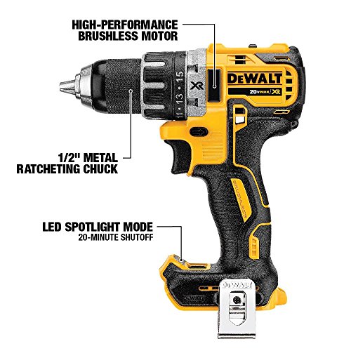 DEWALT DCK283D2 20V MAX XR Compact Cordless Drill/Driver & Impact Driver Combo Kit