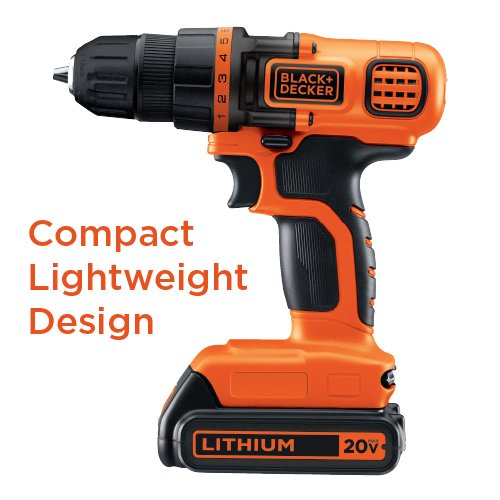 BLACK+DECKER LDX120C 20V MAX Lithium Ion Drill / Driver