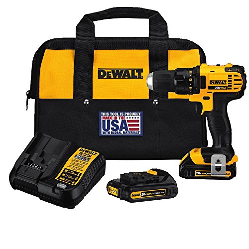 DEWALT DCD780C2 20-Volt Max Li-Ion Compact 1.5 Ah Drill/Contractor bag
