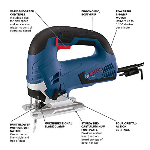 Bosch 120-Volt Top-Handle Jigsaw Kit JS365