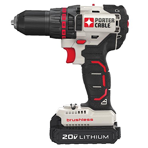 PORTER-CABLE 20V MAX Cordless Drill/Driver, Brushless, Tool Only (PCC608LB)