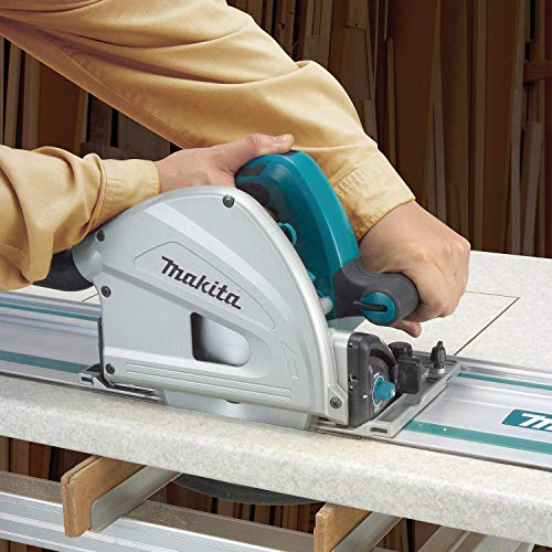 Makita SP6000J1 6-1/2 In. Plunge Circular Saw Kit, with Stackable Tool Case and 55 In. Guide Rail