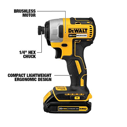 DEWALT DCK277C2 20V MAX Compact Brushless Drill and Impact Combo Kit