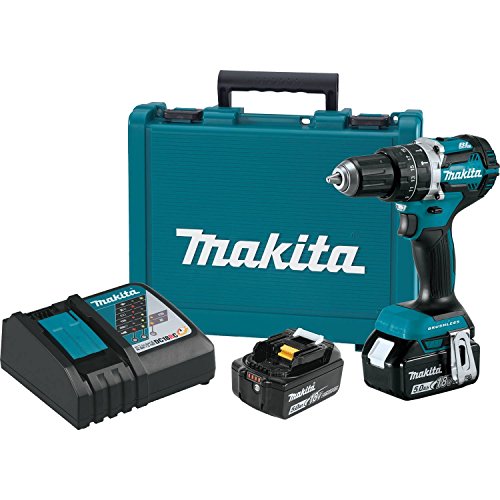 Makita XPH12T 18V LXT Lithium-Ion Compact Brushless Cordless 1/2" Hammer Driver-Drill Kit