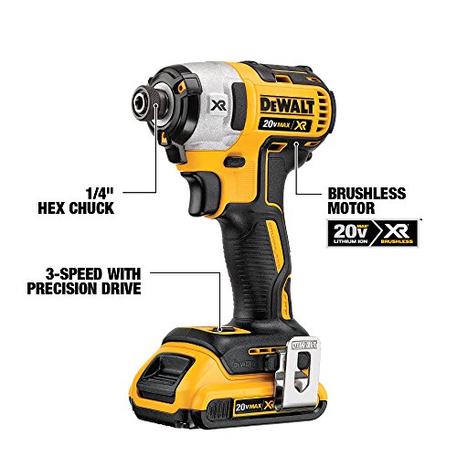 DEWALT DCK283D2 20V MAX XR Compact Cordless Drill/Driver & Impact Driver Combo Kit