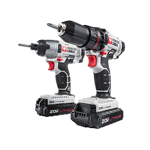 PORTER CABLE PCCK604L2 20V MAX 2-Tool Cordless Drill/Driver and Impact Driver Combo Kit