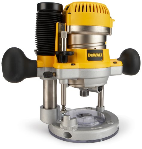 DEWALT Router Fixed/Plunge Base Kit, Variable Speed, 12-Amp, 2-1/4-HP (DW618PK)