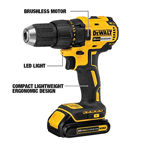 DEWALT DCK277C2 20V MAX Compact Brushless Drill and Impact Combo Kit