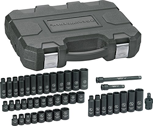 GEARWRENCH 44 Pc. 3/8" Drive 6 Point Standard & Deep Impact SAE/Metric Socket Set - 84916N