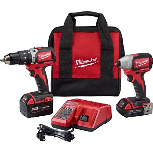 Milwaukee 2799-22CX M18 Cmpt Brushless Hammer Drill Impact Kit