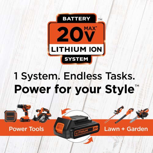 BLACK+DECKER LD120VA 20-Volt Max Lithium Drill/Driver with 30 Accessories - Orange