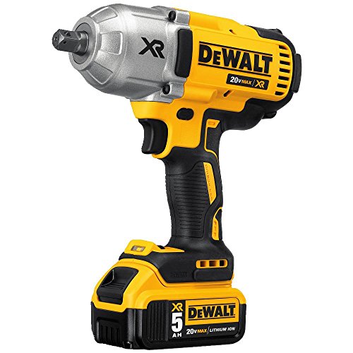 DEWALT 20V MAX XR Cordless Impact Wrench Kit with Detent Anvil, 1/2-Inch (DCF899P2)