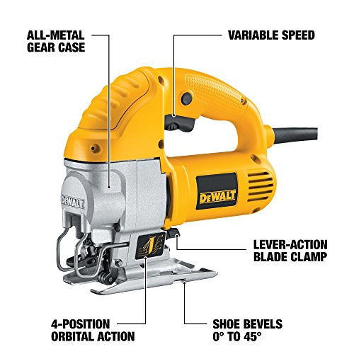 DEWALT Jig Saw, Top Handle, 5.5-Amp (DW317K)