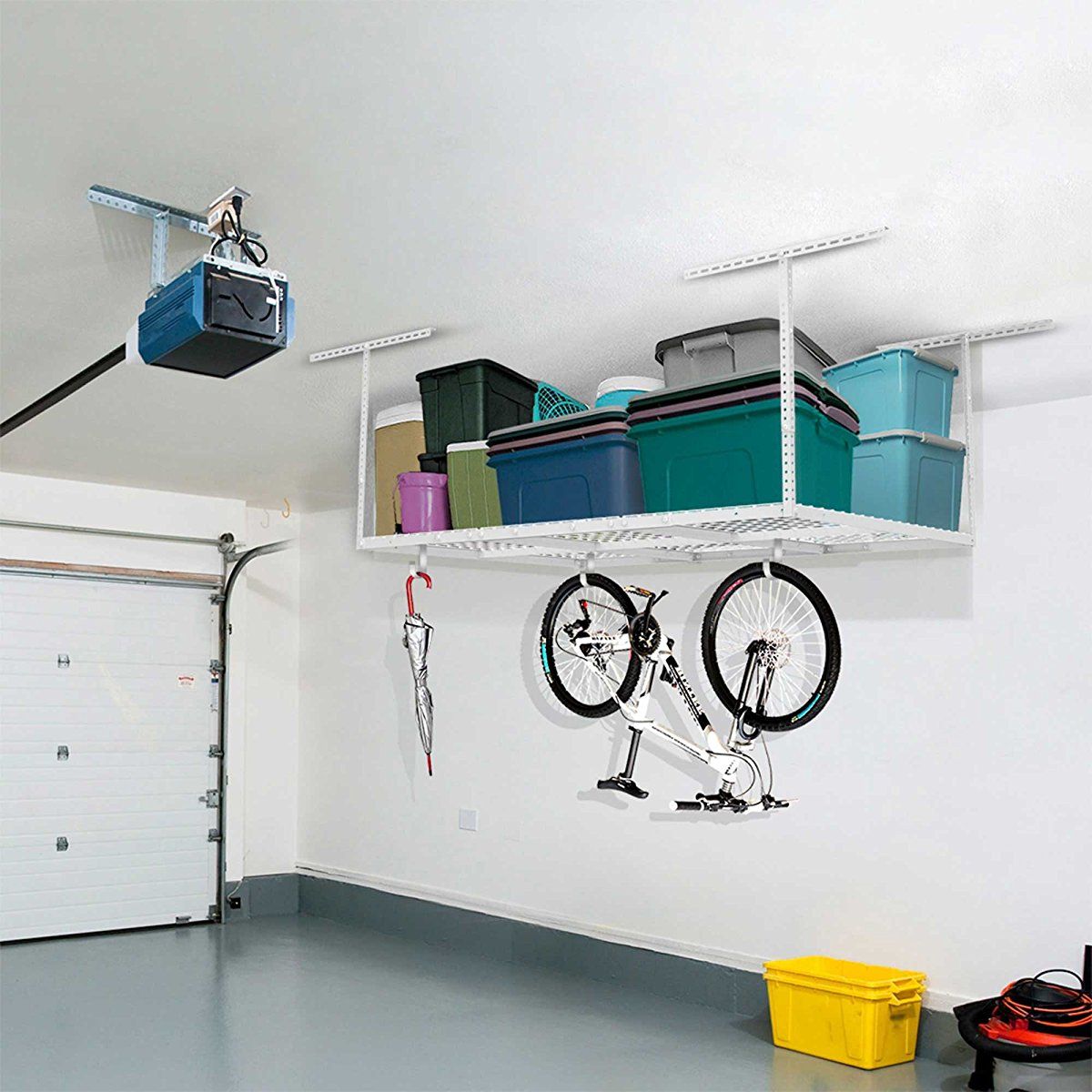 Ceiling Mounted Rack [Bike, Surfboard, Clothes Drying & Wine]