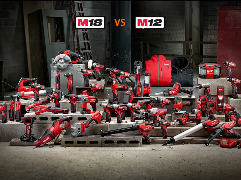 Milwaukee M12 vs. M18: What is the Difference [Updated]