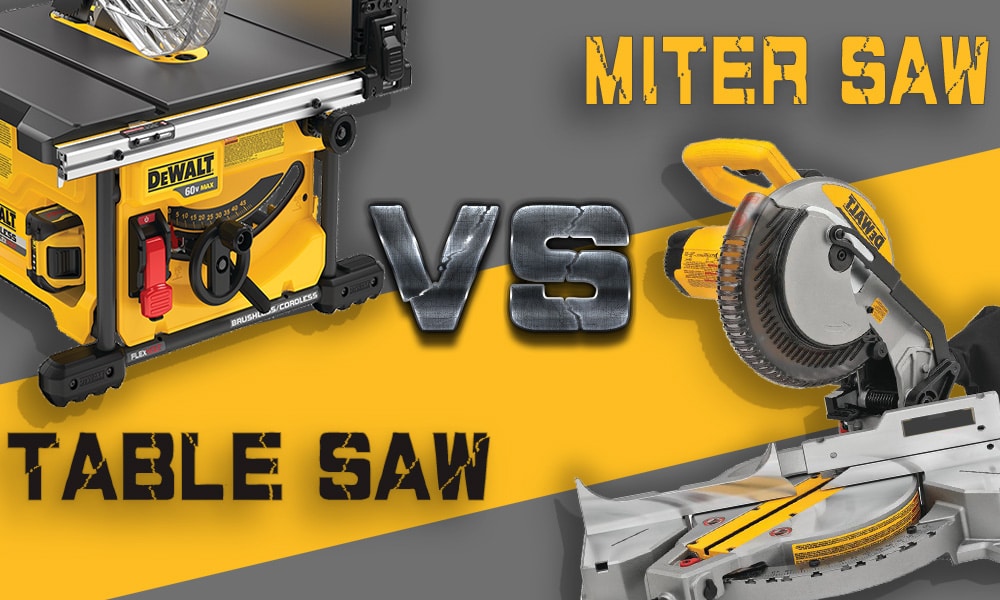 Miter Saw vs. Table Saw [Which Tool Do You Need?]