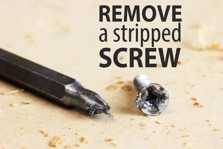 How To Remove A Stripped Screw or Bolt