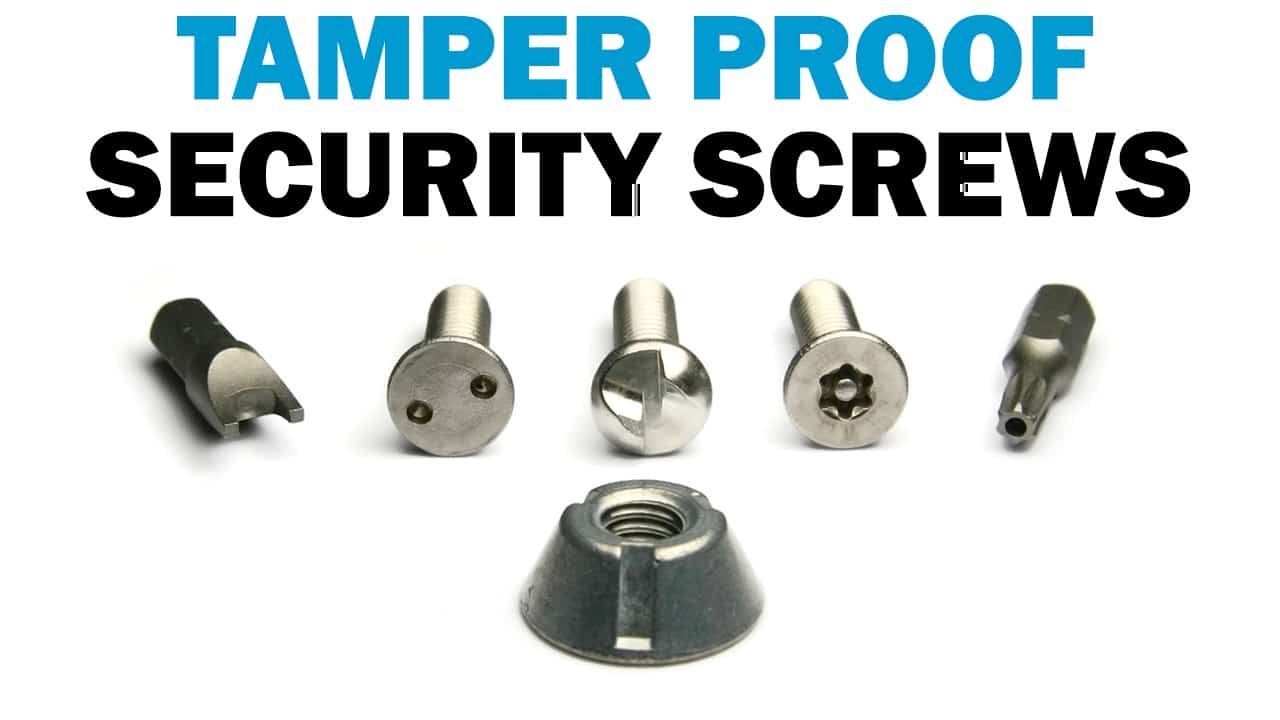 Anti-theft Tamper Proof License Plate Security Screws