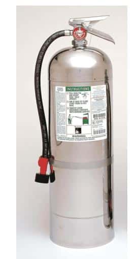 Wet chemical or wet potassium salts extinguishers