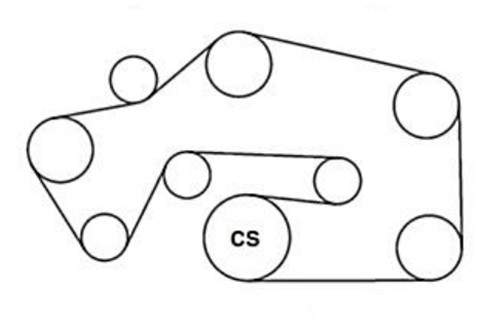 3.5 L 2010 Chevy Impala 3.5 Serpentine Belt Diagram