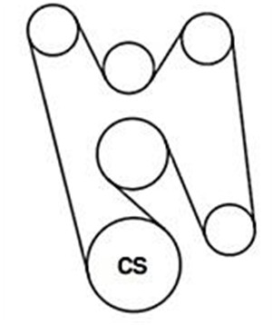 Chevrolet 5.3 Vortec Serpentine Belt Diagram
