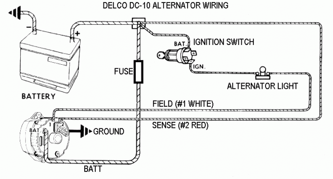 Delco Remy Alternator Wiring Diagram